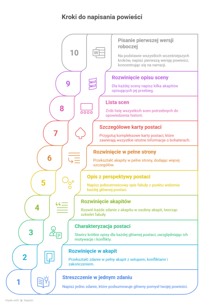 Metoda Płatka Śniegu: Kompletny Przewodnik po Technice Pisania, Który Odmieni Twoje Pisanie 2 Jak napisać powieść krok po kroku z metodą płatka śniegu?